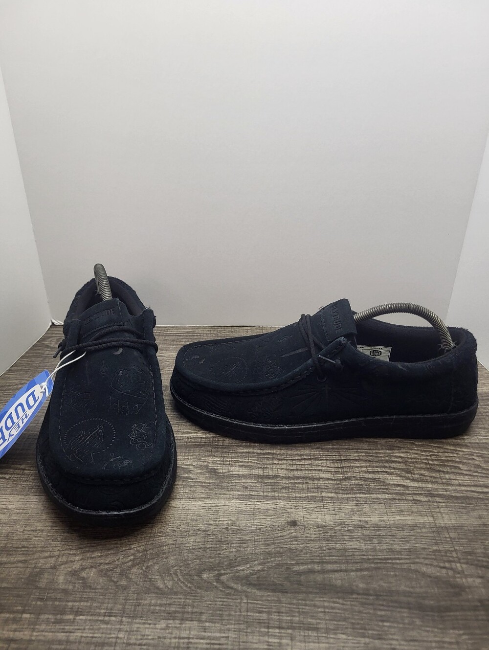 Hey Dude X Jelly Roll Wally Black Suede Shoes Men’s Size 11 Limited Edition New